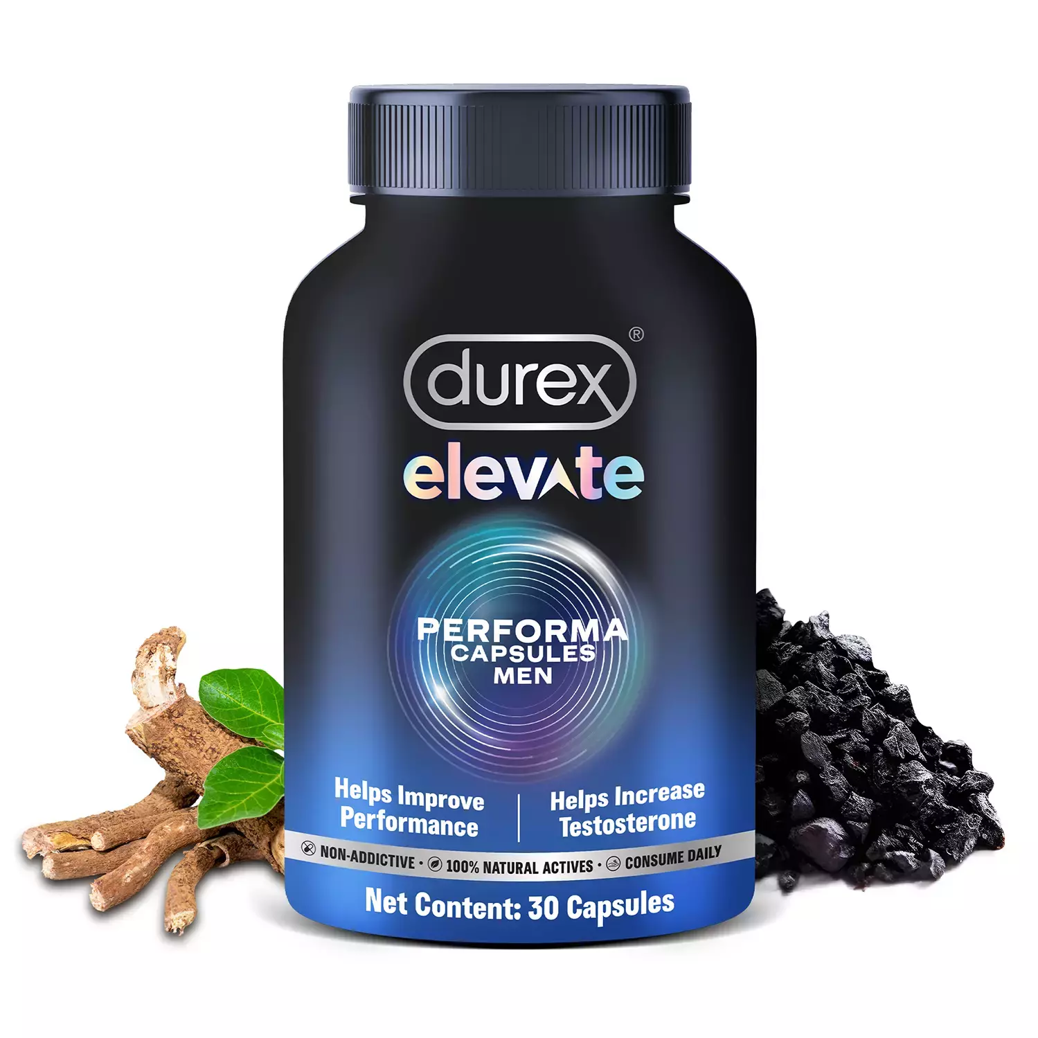 Durex Elevate Performa Shilajit Capsules For Men, 30 count - Buy Online in Bangladesh | ePharma