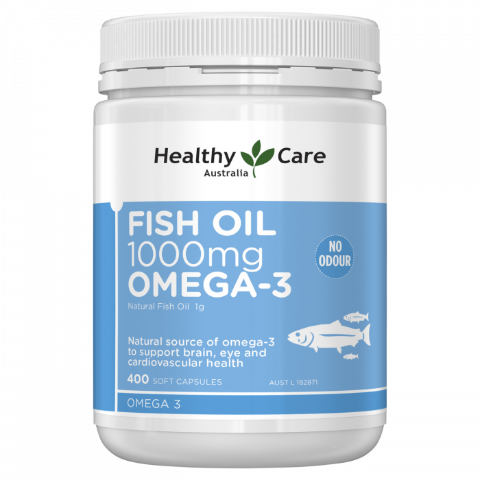 Healthy Care Fish Oil 1000mg Omega-3, 400 capsules | Australia
