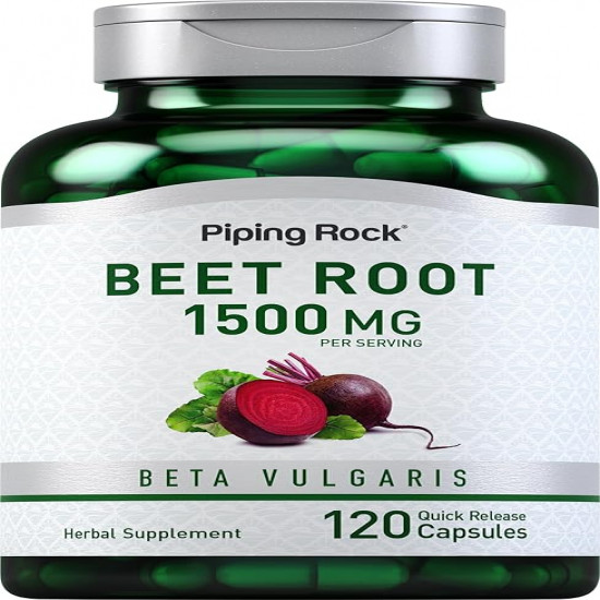 Piping Rock Beet Root Capsules | 1500 mg | 120 Tablets
