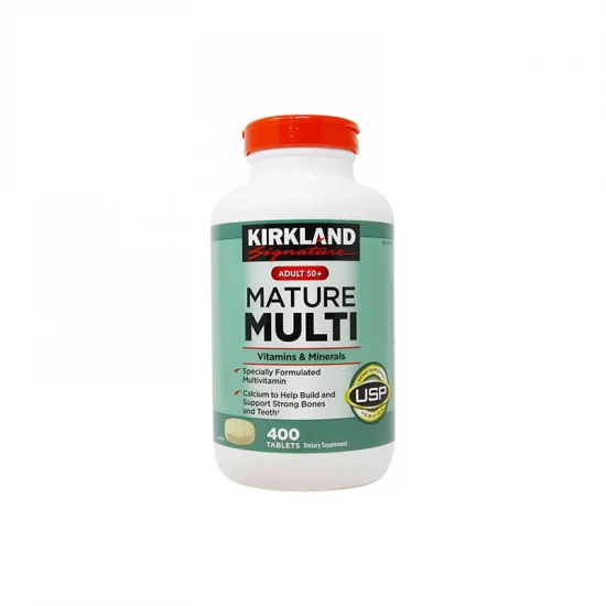 Kirkland Signature Adult 50+ Mature Multi Vitamins & Minerals | 400 Tablets