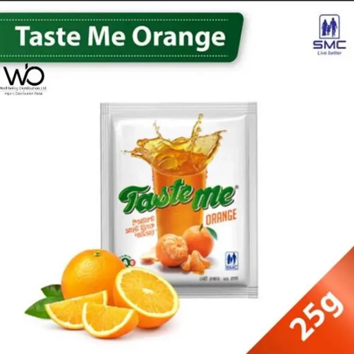 Taste Me Instant Soft Drink Powder (Orange Flavor) 25gm