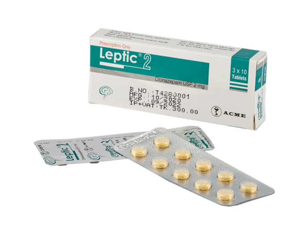 Leptic 2mg Tablet 1 Strip - Buy Online in Bangladesh | ePharma