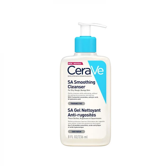 CeraVe – SA Smoothing Cleanser | 236m| Face and Body Wash with Salicylic Acid