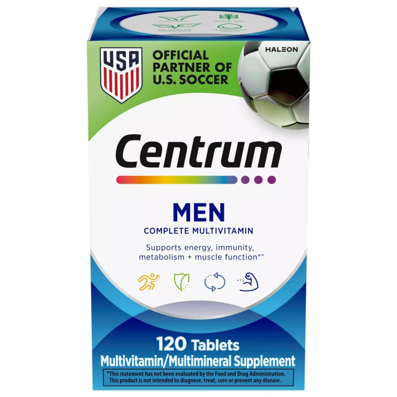 Centrum Men Multivitamins with Vitamin D3, 120 Tablets