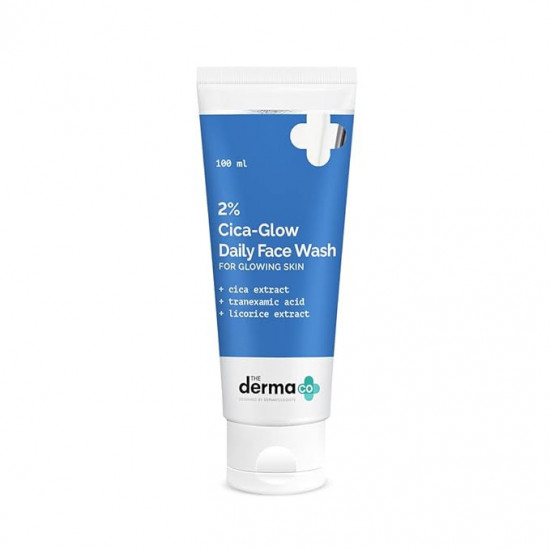 The Derma Co 2% Cica Glow Daily Face Wash | Tranexamic Acid & Licorice Extract | 100ml