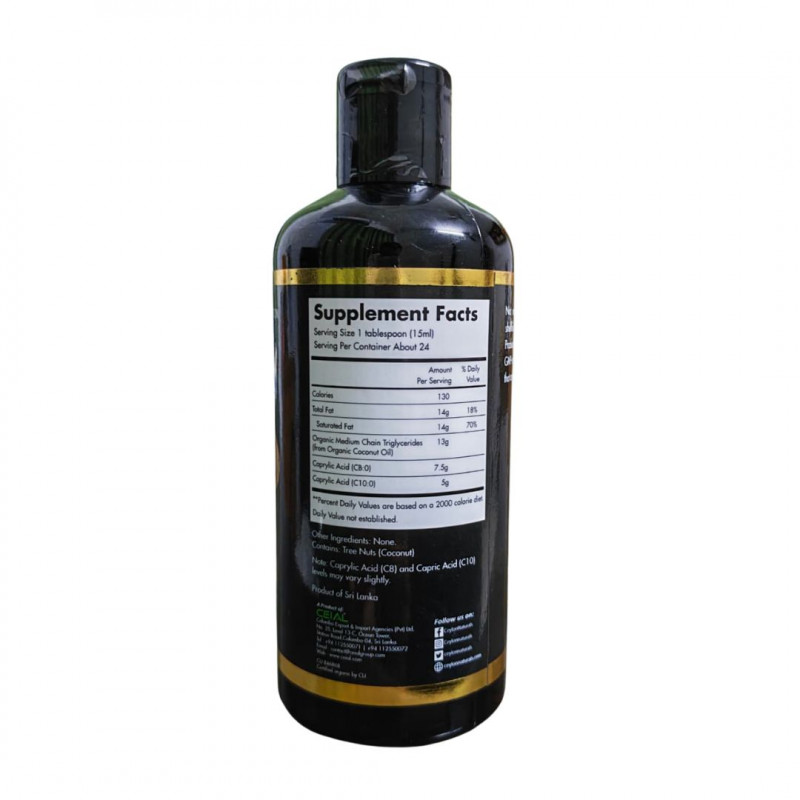 Ceylon Gold Nutrition Sport Organic MCT Oil 300ml - Buy Online in Bangladesh | ePharma