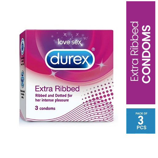 Durex Extra Ribbed Condom 3's Pack - Buy Online in Bangladesh | ePharma