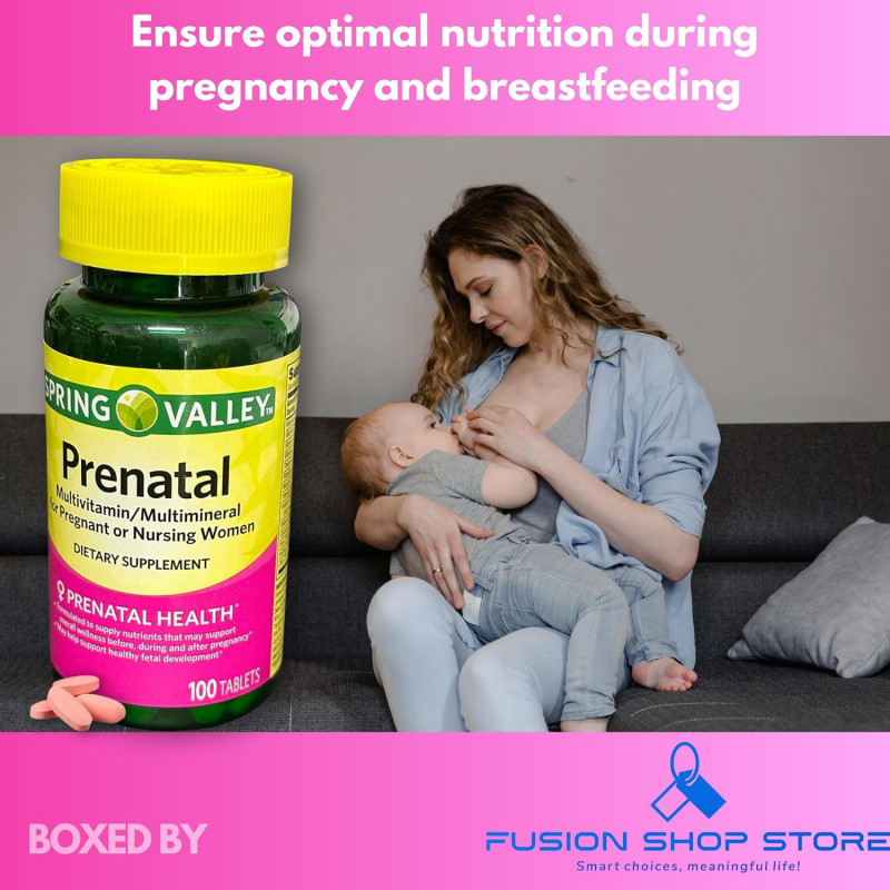 Spring Valley Prenatal Vitamin 100 Tablet - Buy Online in Bangladesh | ePharma